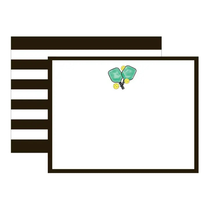 Pickleball Paddles Flat Stationery Notes