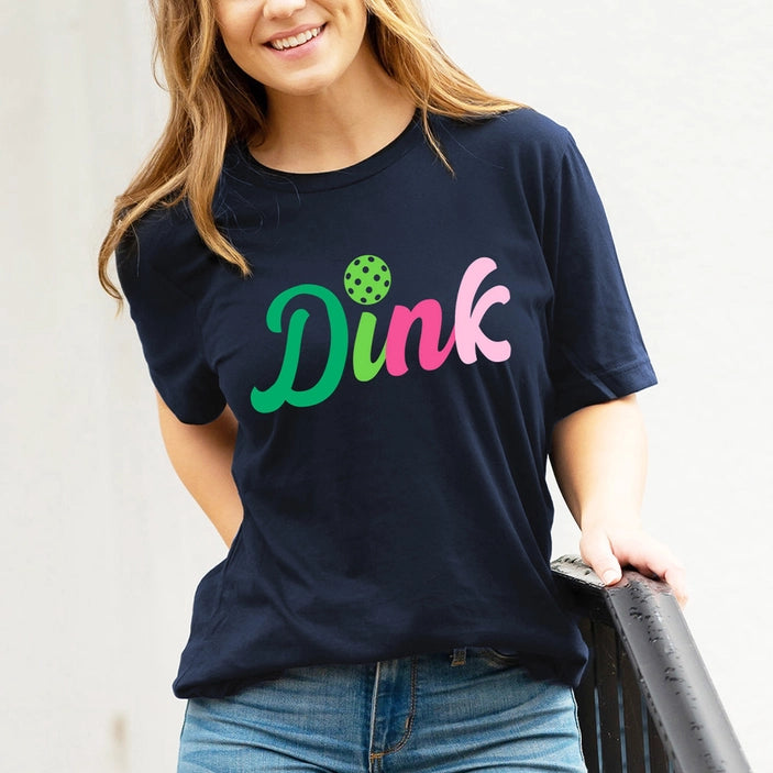 White Graphic Tee- Dink