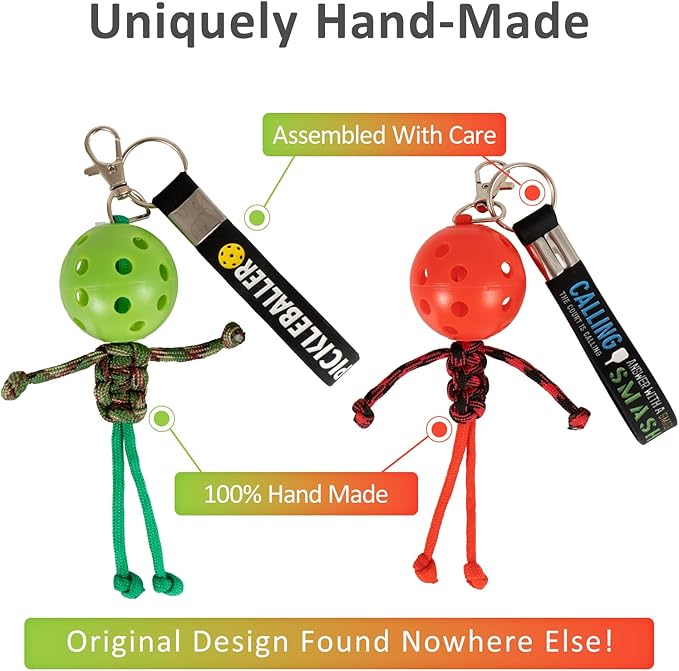 Keychain- 3D Pickleball Buddy