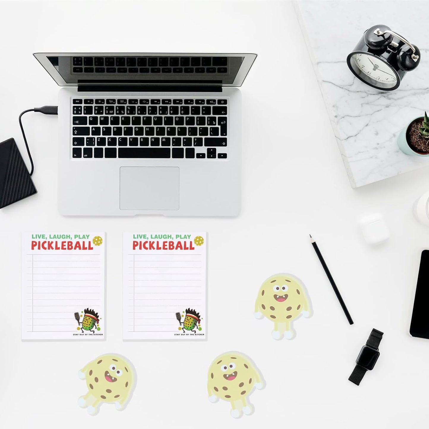 Notepad- Mini Live, Laugh, Play Pickleball Sticky Notes