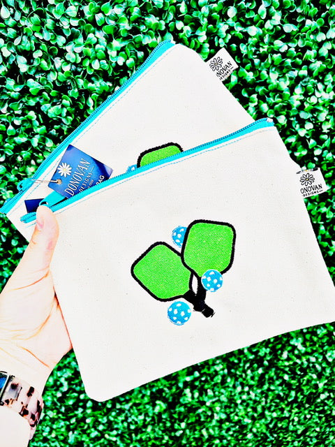 Pickleball Embroidered Pouch
