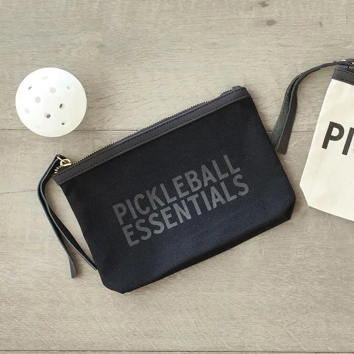 Canvas Pouch - Black Pickleball Essentials