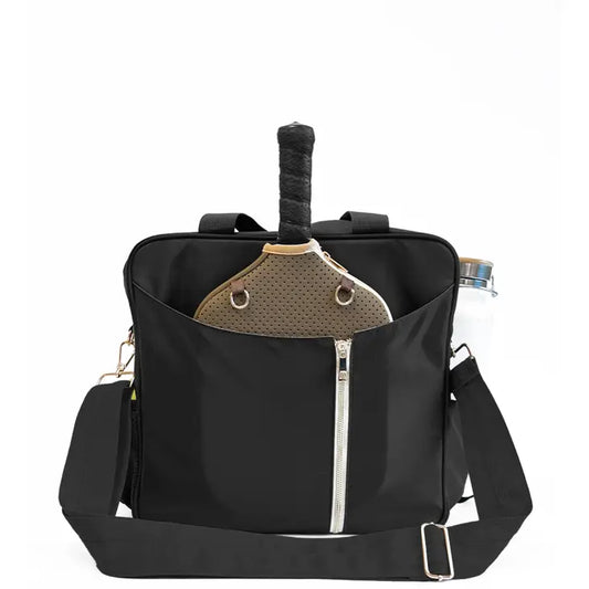 3-in-1 Black Pickleball Backpack, Tote & Crossbody