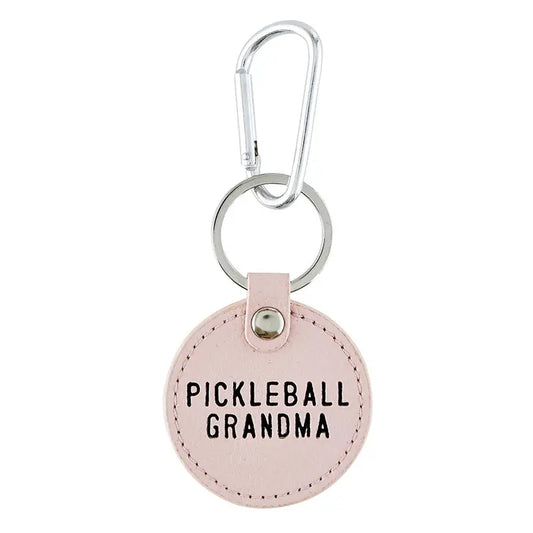 Keychain- Pickleball Grandma, Leather