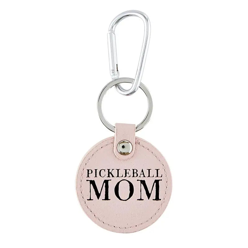 Keychain- Pickleball Mom, Leather