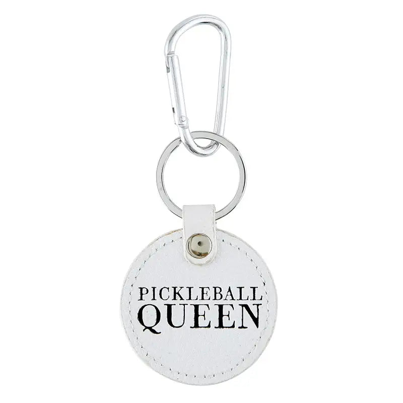 Keychain- Pickleball Queen, Leather