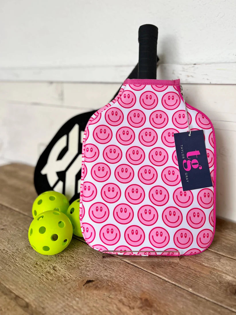 Pickleball Paddle Cover- the Happy