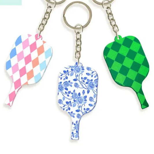 Keychain- Acrylic Pickleball Paddle