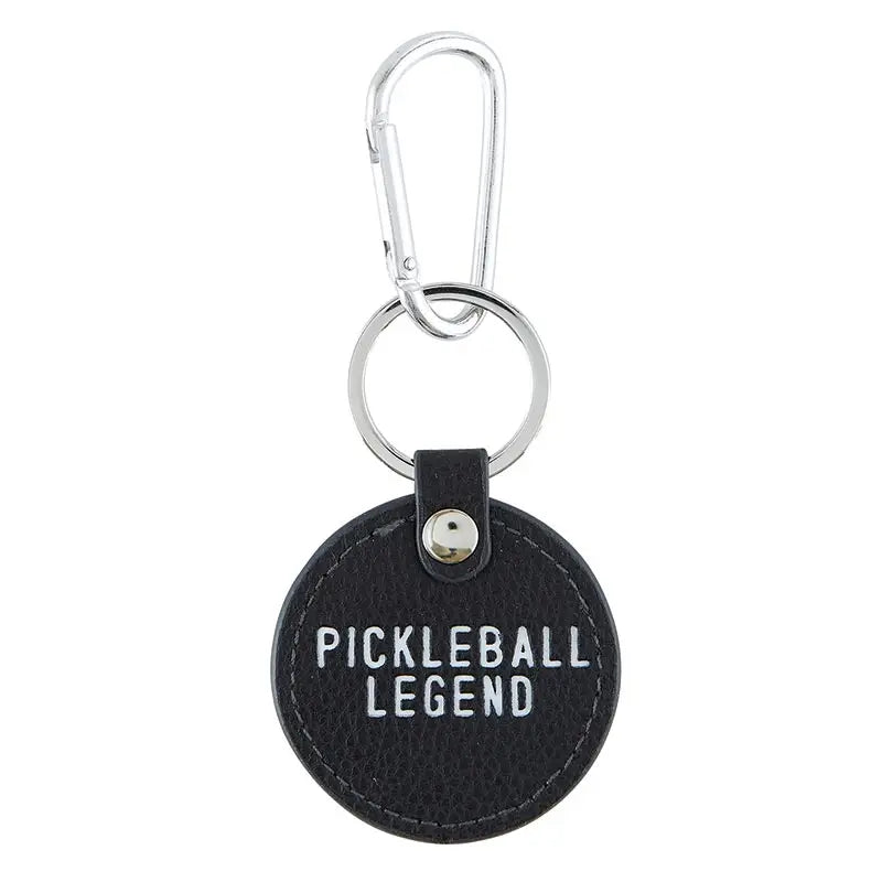 Keychain- Pickleball Legend, Leather