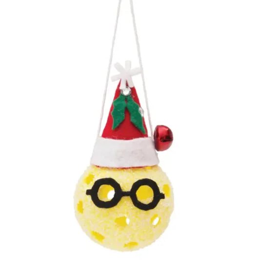 Santa Pickleball Ornament