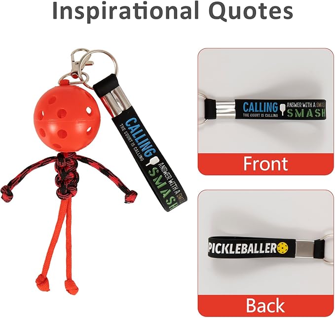 Keychain- 3D Pickleball Buddy