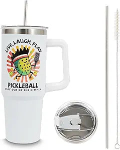 Insulated Tumbler- Live, Laugh, Play Pickleball