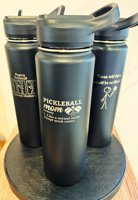 Water Bottle 24 oz.- Pickleball Mom