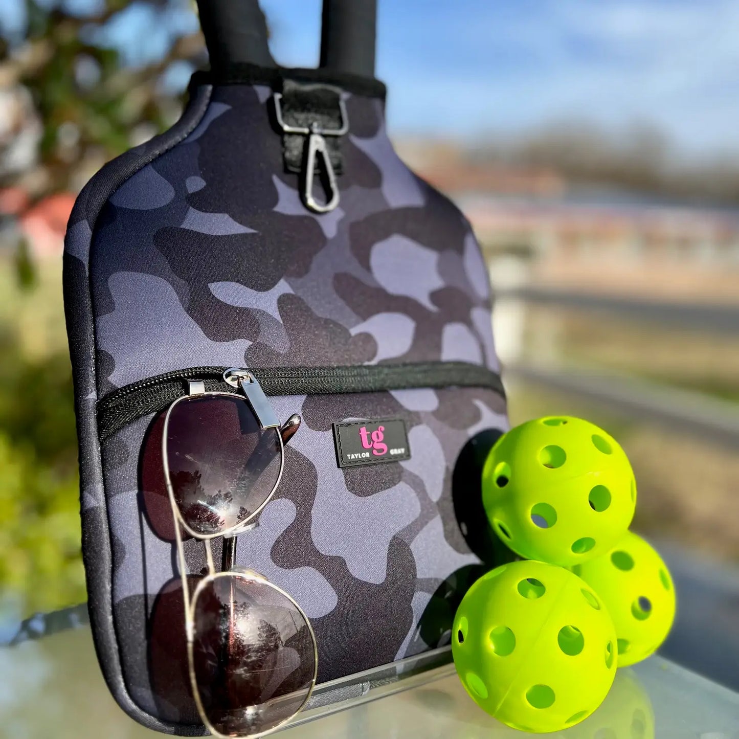 The Midnight Camo Pickleball Paddle Cover | Shoptaylorgray