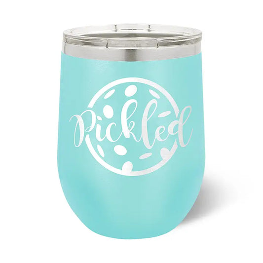 Insulated Tumbler- Teal "Pickled" Cup/Tumbler