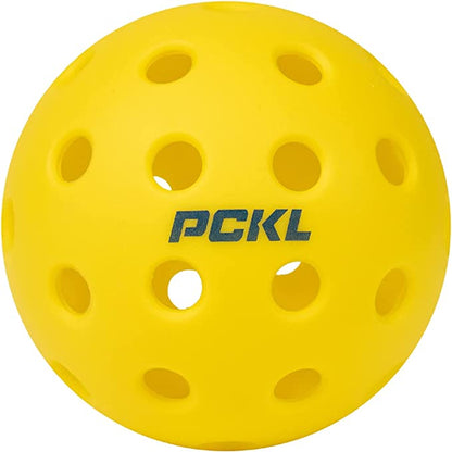 PCKL Optic Yellow Outdoor Pickleballs (4 pack)