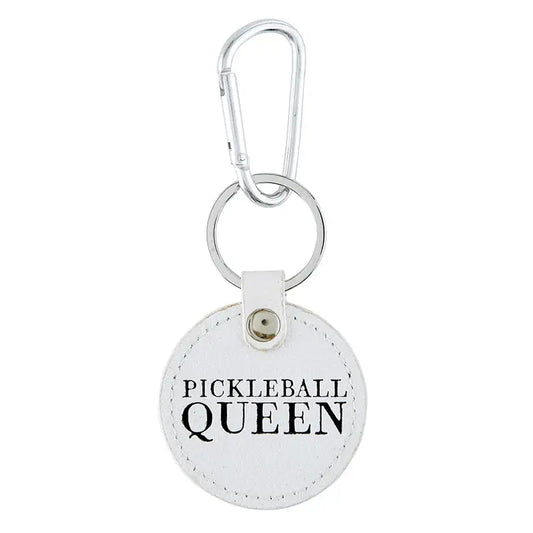 Keychain- Pickleball Queen, Leather