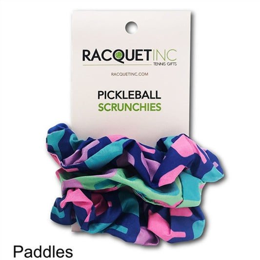 Scrunchie- Pickleball Paddles Blue/Pink
