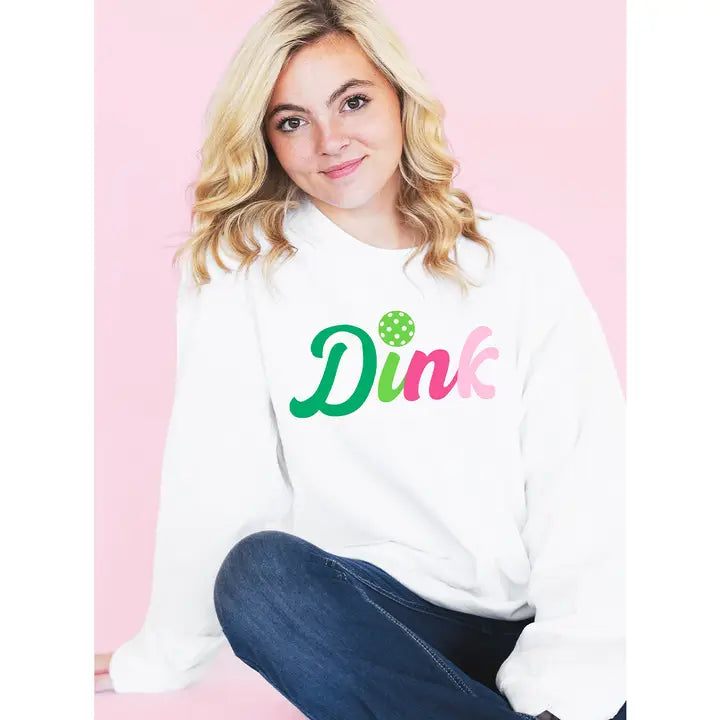 White Sweatshirt- Dink