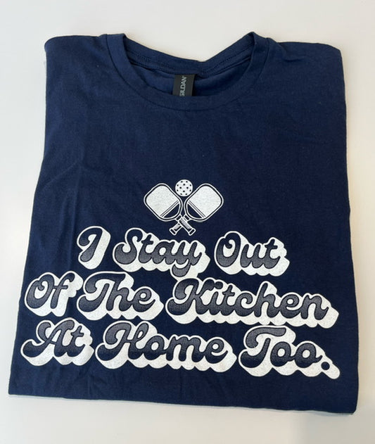 Navy Graphic Tee- Stay Out Of Kitchen