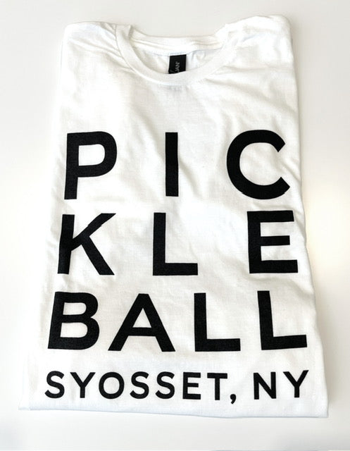 White Graphic Tee- PICKLEBALL